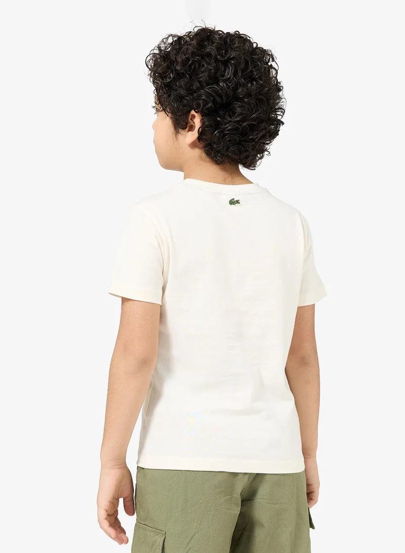 LACOSTE Youth Graphic Crew Neck T-Shirt